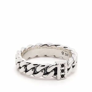 TOM WOOD CHAIN RING SLIM SPINEL 925 SILVER 58 SIZE 8.5